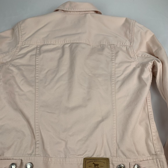 Vtg Lauren Jeans Co Ralph Lauren Bashful Pink Trucker Denim Jacket Small - Picture 14 of 16